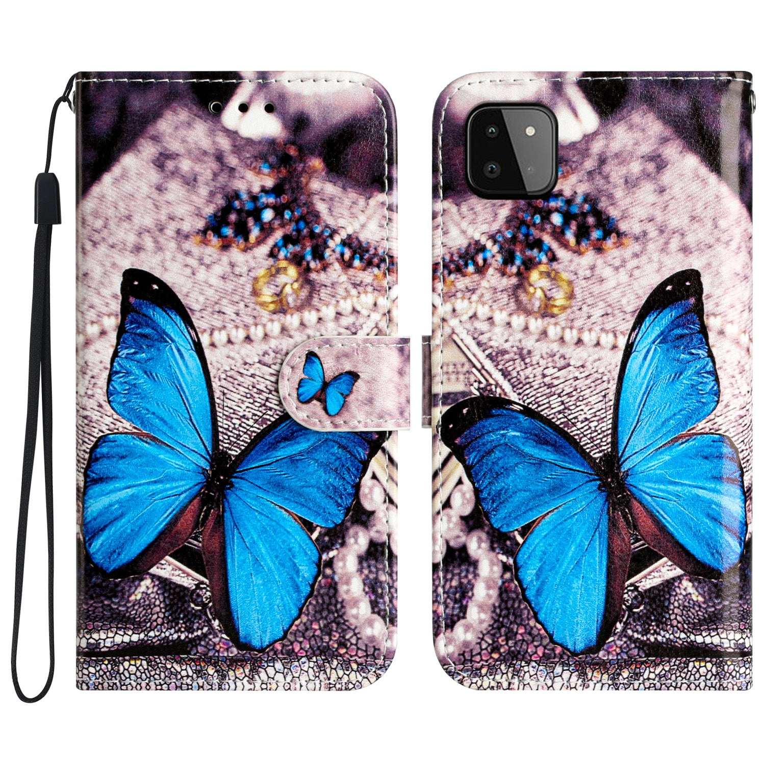 For Samsung Galaxy A22 5G (EU Version) Leather Wallet Full Protection Phone Case Pattern Printing Stand Cover For Samsung Galaxy A22 5G (EU Version) Leather Wallet Full Protection Phone Case Pattern Printing Stand Cover